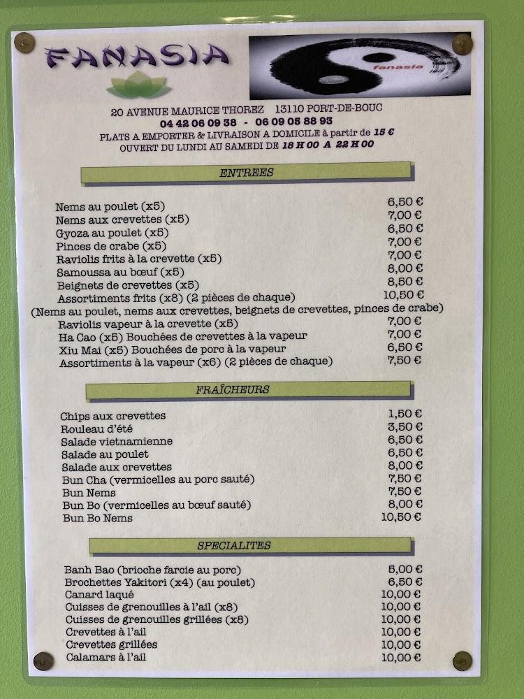 Fanasia - Menu Image 4